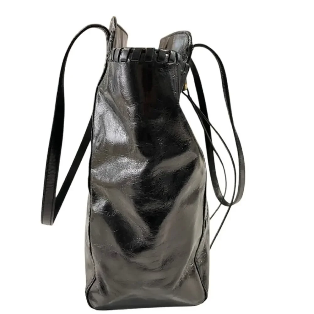 HOBO "Praise" leather tote bag in black. - Picture 3 of 15